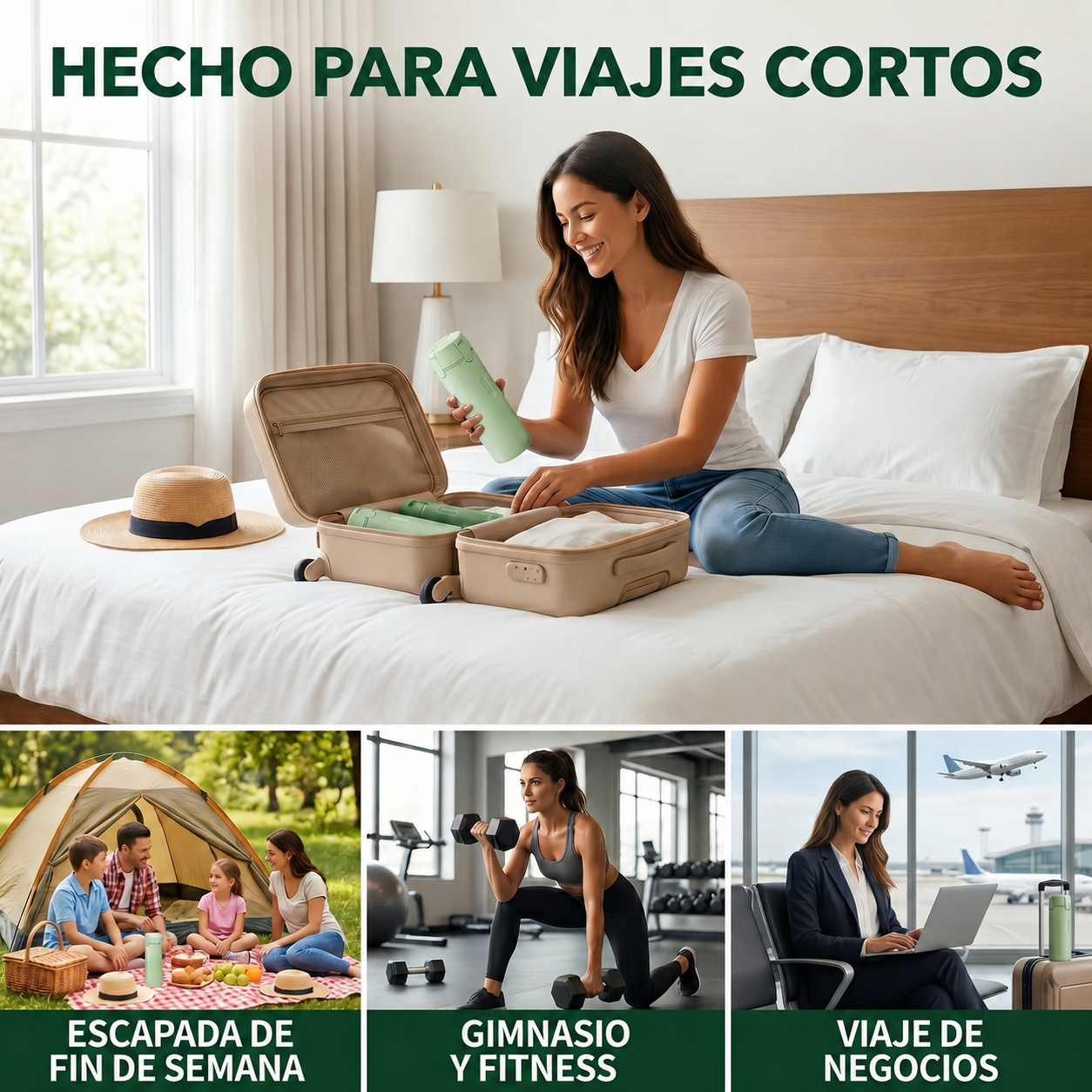 Dispensador Portátil 4 en 1